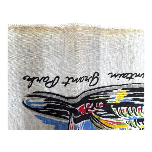 Vintage Chicago Illinois City State Landmarks RARE Souvenir Handkerchief READ - Picture 12 of 13